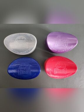 Set Of 4 Vintage Plastic Pringles Containers